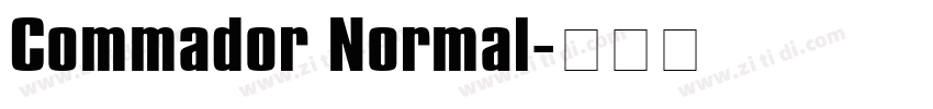 Commador Normal字体转换
